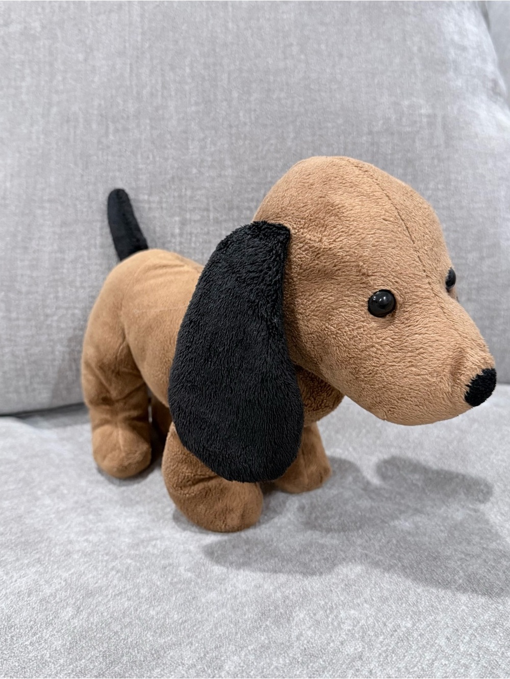 Manhattan Toy Pooch Party Sniffy Hound Dachshund Dog Plush 10" Brown Black 2015
